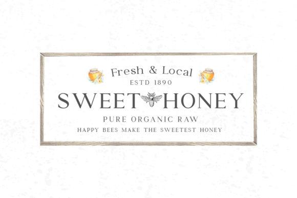 Flower & Honey Font preview 4