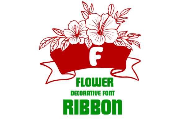 Flower Ribbon Font