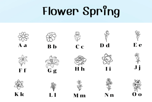 Flower Spring Font preview 2