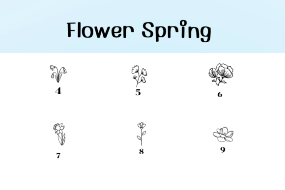 Flower Spring Font preview 4