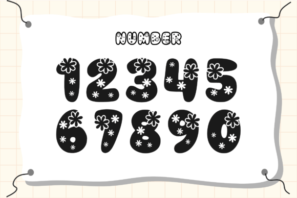 Flowers Font preview 4
