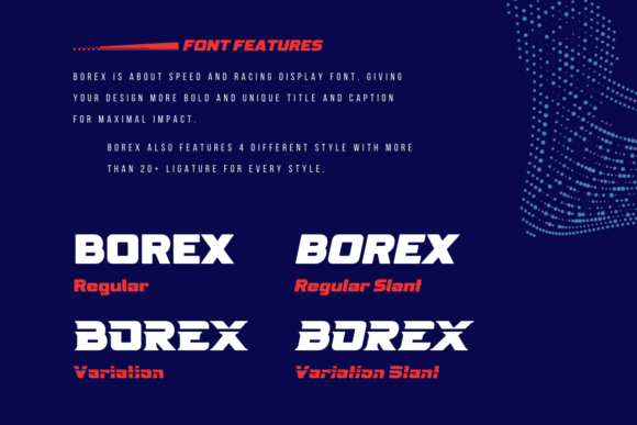 Borex Font preview 2