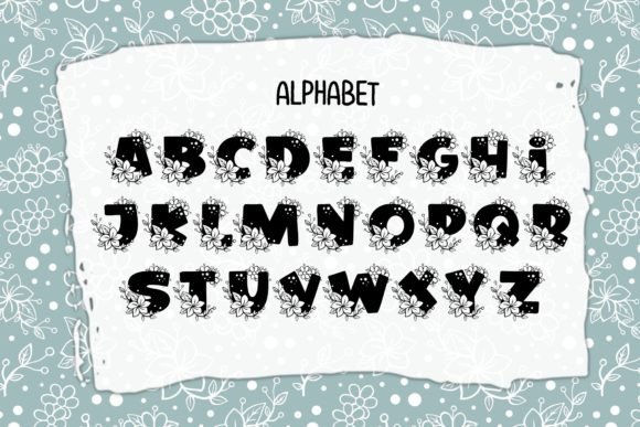 Flowers Corner Font preview 2
