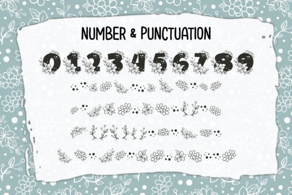 Flowers Corner Font preview 3