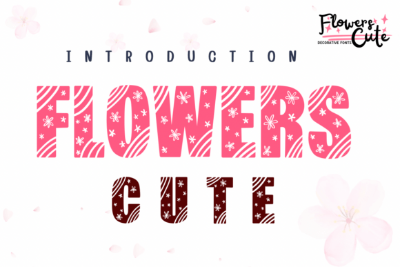 Flowers Cute Font