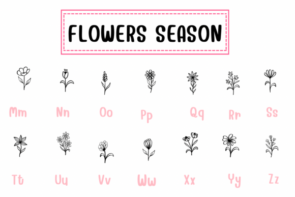 Flowers Season Font preview 3
