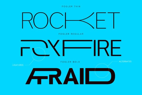 Fogler Font preview 2