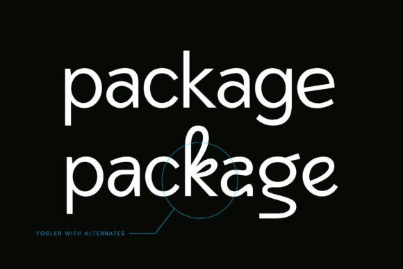 Fogler Font preview 3