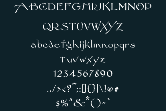 Folium Versalia Font preview 3