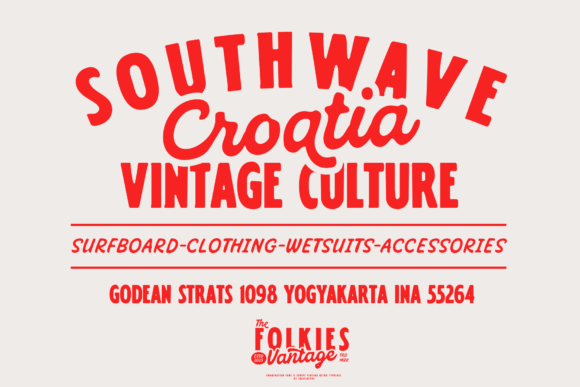 Folkies Vantage Font preview 2