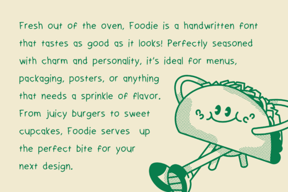 Foodie Font preview 2