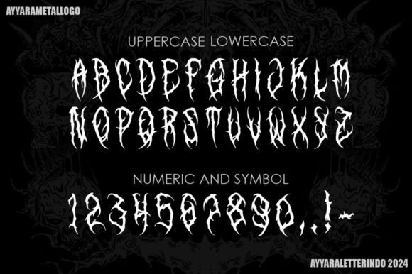 Forest Night Font preview 2