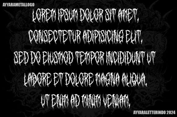 Forest Night Font preview 3