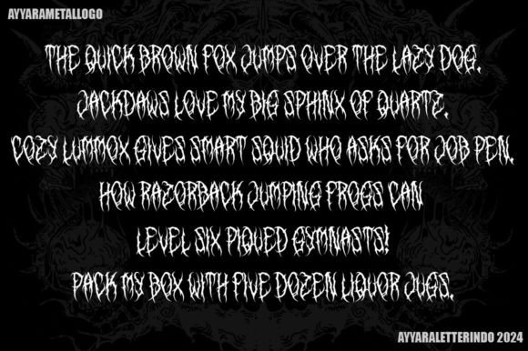 Forest Night Font preview 4