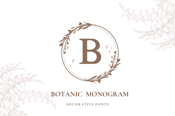 Botanic Monogram Font