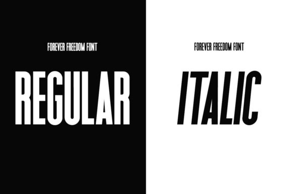 Forever Freedom Font preview 2
