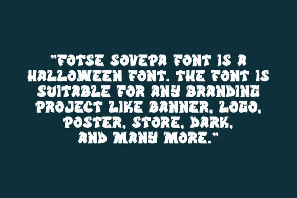 Fotse Sovepa Font preview 4