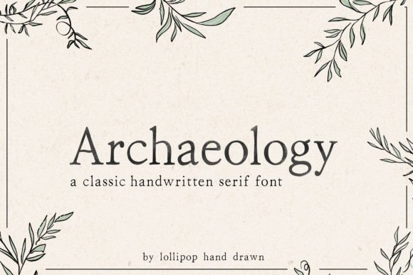 Archaeology Font