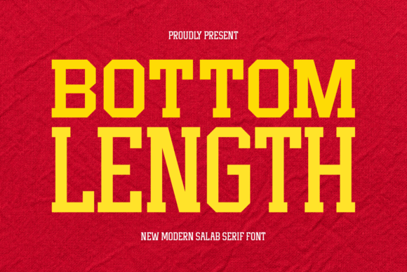 Bottom Length Font