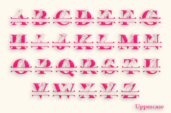 Archie Monogram Font preview 4