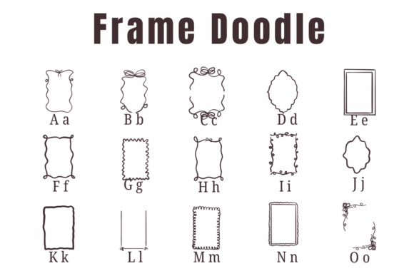 Frame Doodle Font preview 2