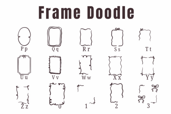 Frame Doodle Font preview 3