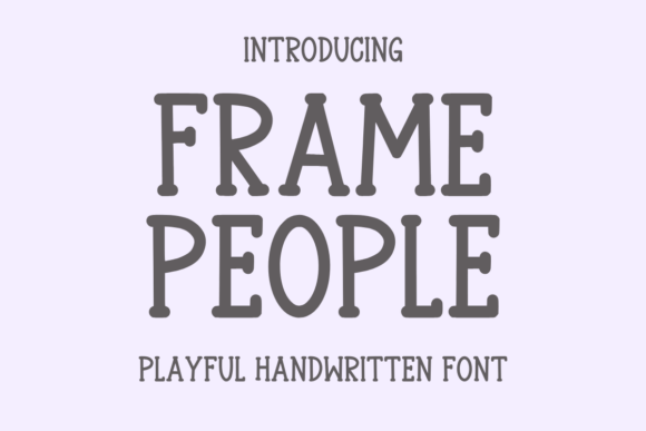 Frame People Font