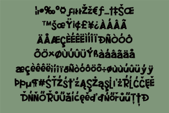 Frankenfont Font preview 3