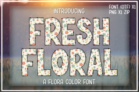 Fresh Floral Font preview 2