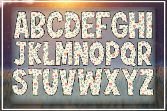 Fresh Floral Font preview 3