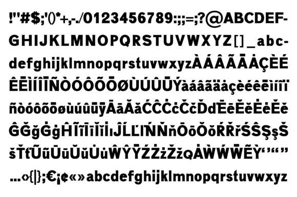 Arena Font preview 4