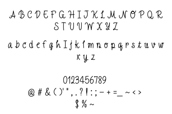 Friendly Jumps Font preview 3