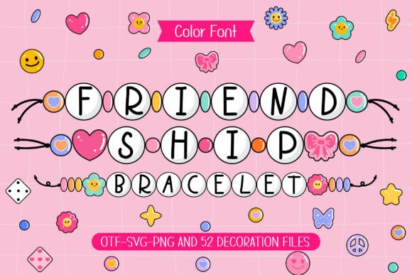 Friendship Bracelet Font