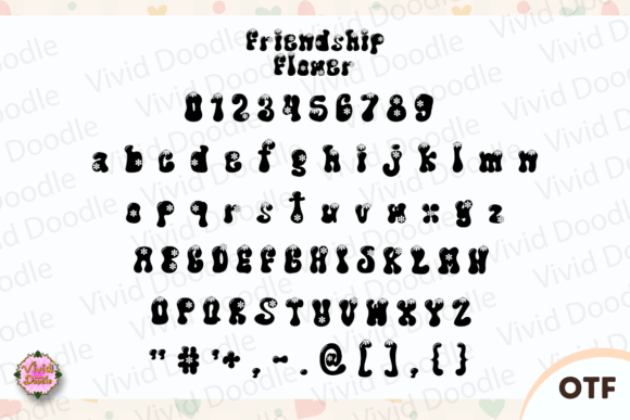 Friendship Flower Font preview 2