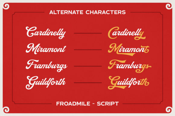 Froadmile Font preview 3