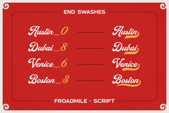 Froadmile Font preview 4