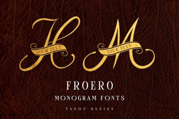 Froero Monogram Font preview 2