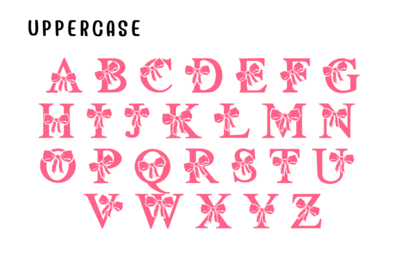 Bow Cute Font preview 2