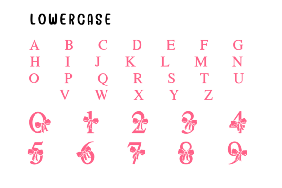 Bow Cute Font preview 3