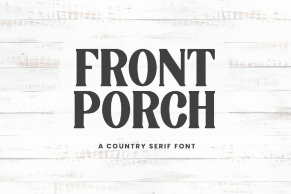 Front Porch Font preview 2