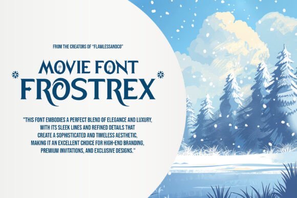 Frostrex Font preview 3