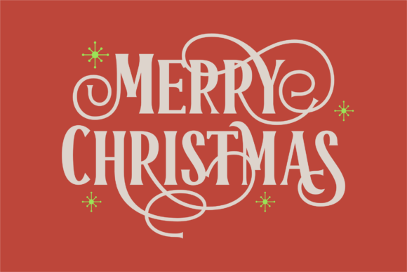 Frosty Christmas Font preview 2