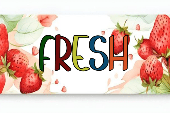 Fruit Font preview 3