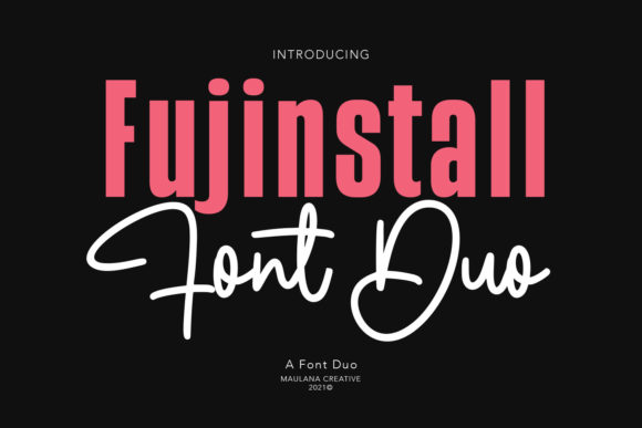 Fujinstall Font Duo Font