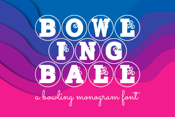 Bowling Ball Font preview 2