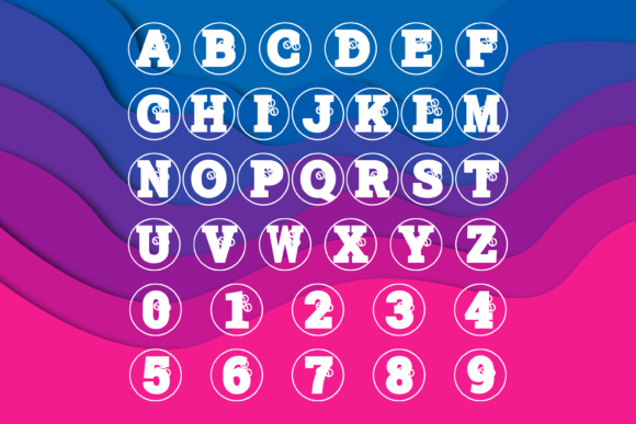 Bowling Ball Font preview 3