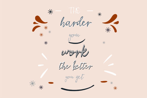 Funky Cursive Font preview 3