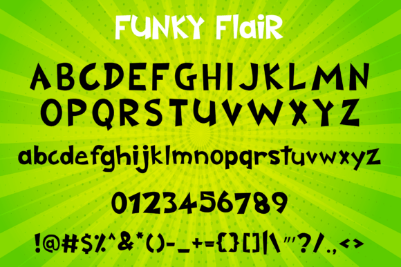 Funky Flair Font preview 4