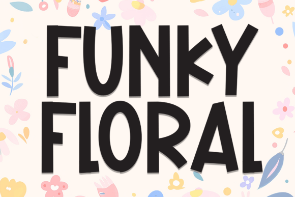 Funky Floral Font