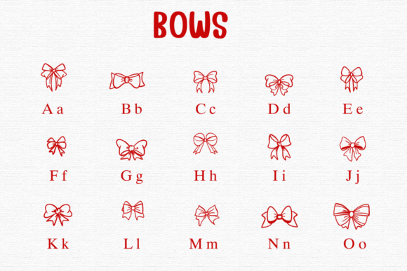 Bows Font preview 2